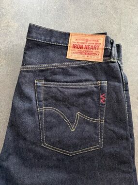 Iron Heart IH-555 14oz Selvedge Denim (W36, Unhemmed, Barely Worn)